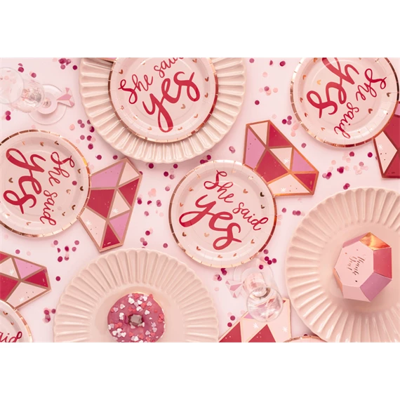 Papírtányér gyűrű, mix, 18x25,5 cm S/6