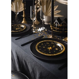 Papírtányér óra 18 cm mix S/6