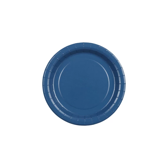 Papírtányér sötétkék 18 cm S/6
