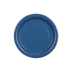 Papírtányér sötétkék 23 cm S/6
