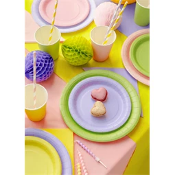 Papírtányérok 18 cm sárga S/6