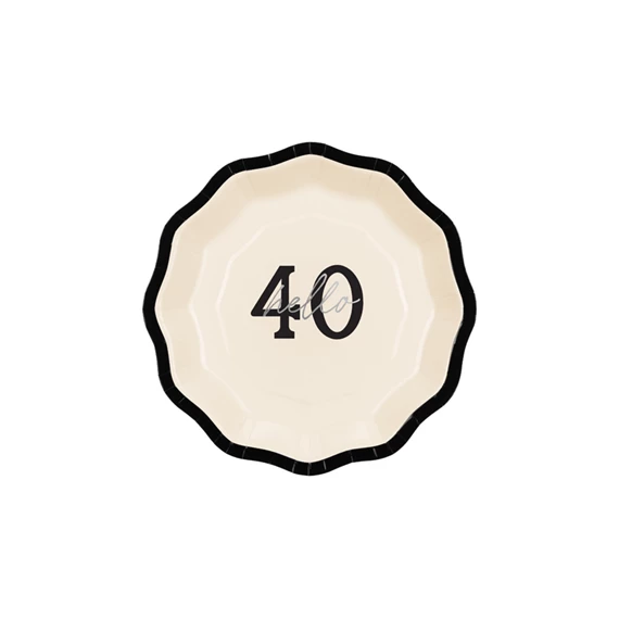 Papírtányér Hello 40, mix, 18 cm S/6