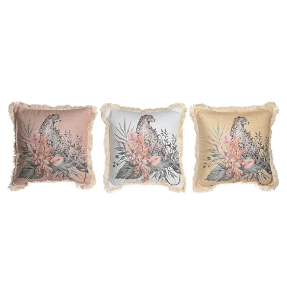 Párna leopárd mintás 45x15x45 cm 3 féle