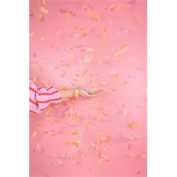 Pasztell szerpentin konfettiágyú 20 cm