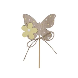 Pillangó virággal, betűzős 7,5x7 cm S/8