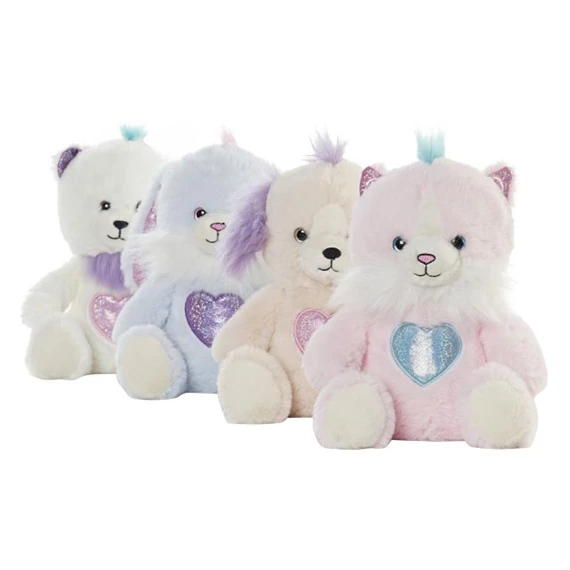 Plüss állatok 15x15x20 cm 4 féle