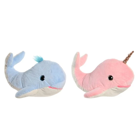 Plüss bálna 20x20x28 cm 2 féle