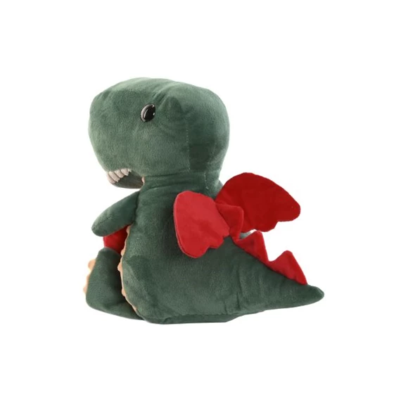 Plüss dinoszaurusz szívvel 14x20x25 cm