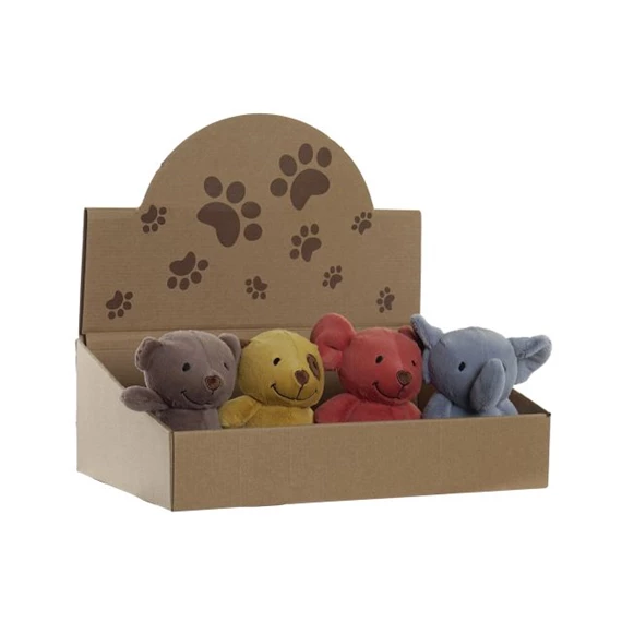 Plüssállat 15x12x15 cm 4 féle