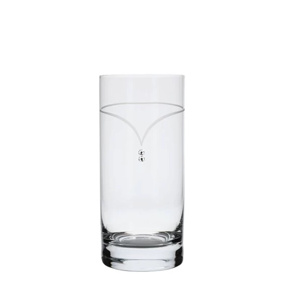 Pohár Swarovski kristállyal 250 ml 14,5x6,4 cm S/6