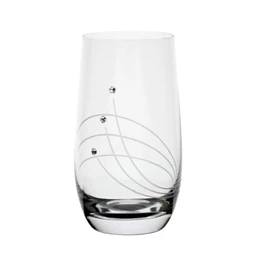 Pohár Swarovski kristállyal 390 ml 13,3x7 cm S/6