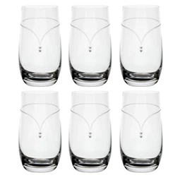 Pohár Swarovski kristállyal 390 ml 13,3x7 cm S/6