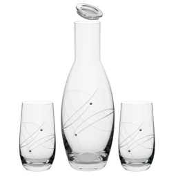 Pohár kancsóval Swarovski kristállyal 1270 ml/390 ml 28x10,4 cm S/3