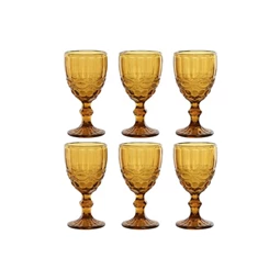 Pohár szett talpas 8,7x8,7x17 cm S/6