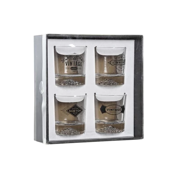 Pohár szett 25x25x8,5 cm S/4 320 ml