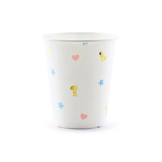 Papírpohár fiú vagy lány, babaváró buli 200 ml S/6