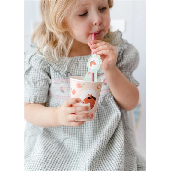 Papírpohár ló, 220 ml, mix S/6