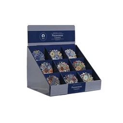 Poháralátét 10,8x10,8x0,7 cm 4 féle