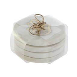 Poháralátét szett 10x10x5 cm S/4