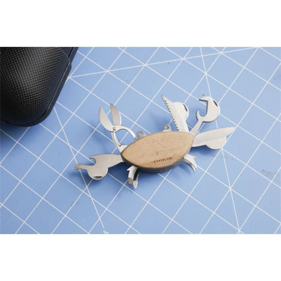 Multifunkciós zsebszerszám, rák 4,3x10,4x11,8 cm