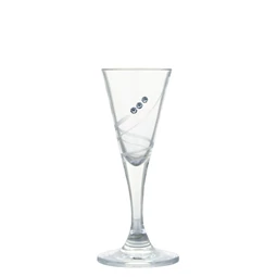 Röviditalos pohár Swarovski kristállyal 25 ml 11,5x5 cm S/2