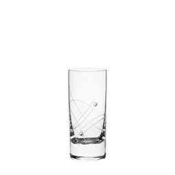 Röviditalos pohár Swarovski kristállyal 70 ml 7,6x3,9 cm S/6