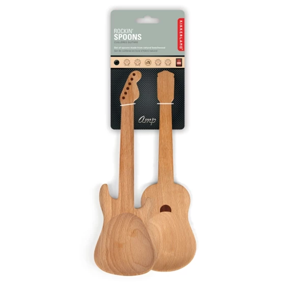 Salátás kanál gitáros S/2 13,5x1,5x34,5 cm