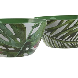 Salátástál leveles 25x25x12 cm 2 féle