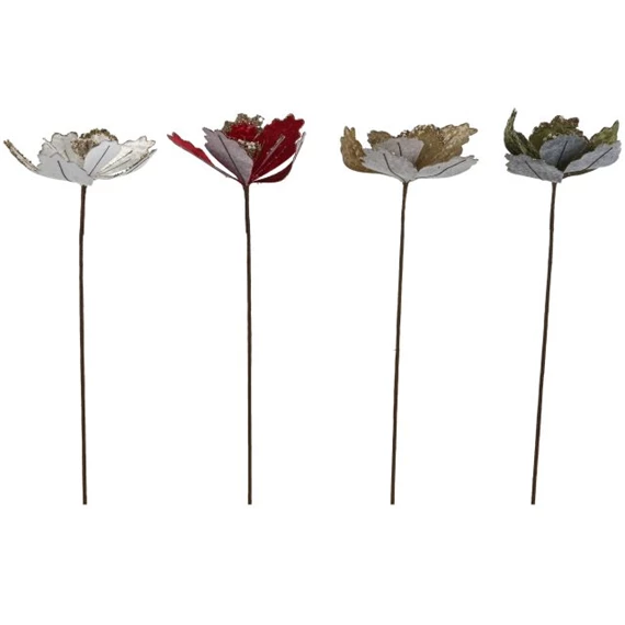 Selyemvirág Mikulásvirág 20x10x60 cm 4 féle