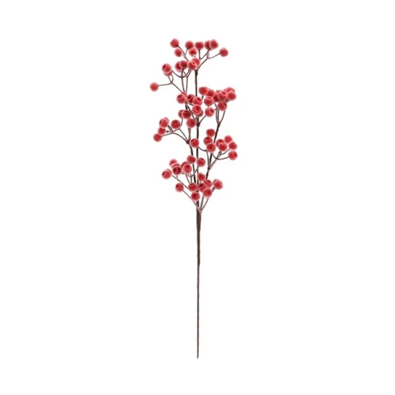 Selyemvirág ág bogyós, jeges 55 cm