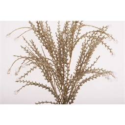 Selyemvirág ág kristállyal, glitteres 75 cm