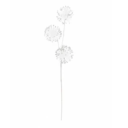 Selyemvirág ág pitypang, glitteres 50 cm