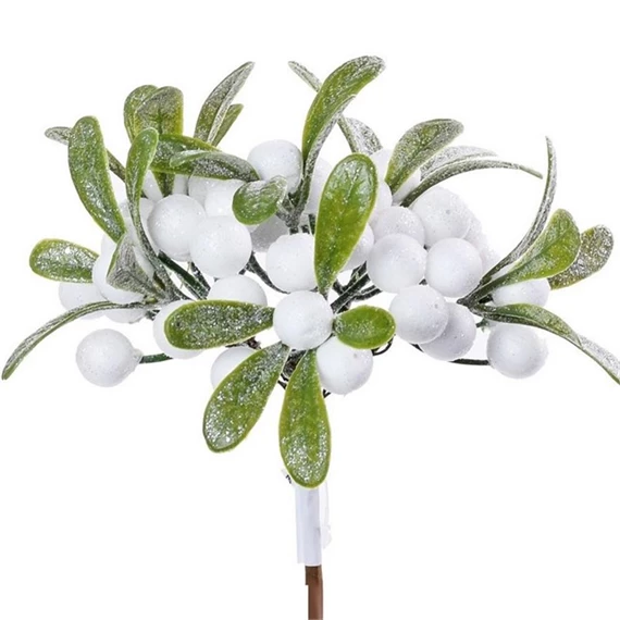 Selyemvirág bogyós ág betűzős 14 cm