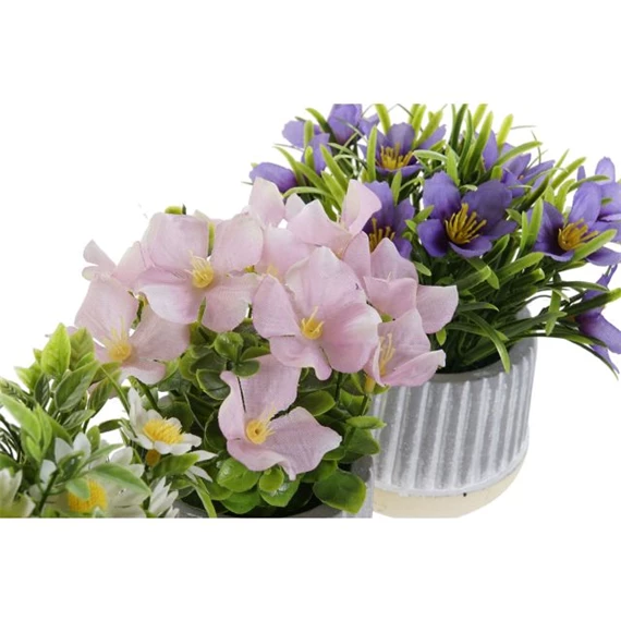 Selyemvirág 13x13x15 cm 3 féle