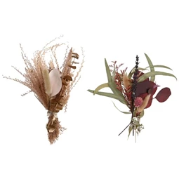 Selyemvirág csokor szárazvirág 9,5x4,5x22,5 cm 2 féle