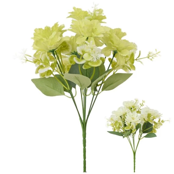 Selyemvirág szellőrózsa csokor 30 cm 2 féle