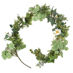 Selyemvirág girland Margarétával 150 cm