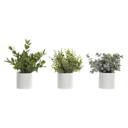 Selyemvirág kaspóban 15x15x20 cm 3 féle