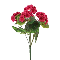 Selyemvirág muskátli csokor 38 cm