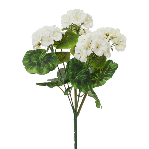 Selyemvirág muskátli csokor 38 cm