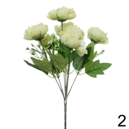 Selyemvirág pünkösdi rózsacsokor 30 cm 2féle