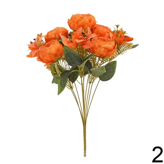 Selyemvirág pünkösdi rózsacsokor 50 cm 3féle