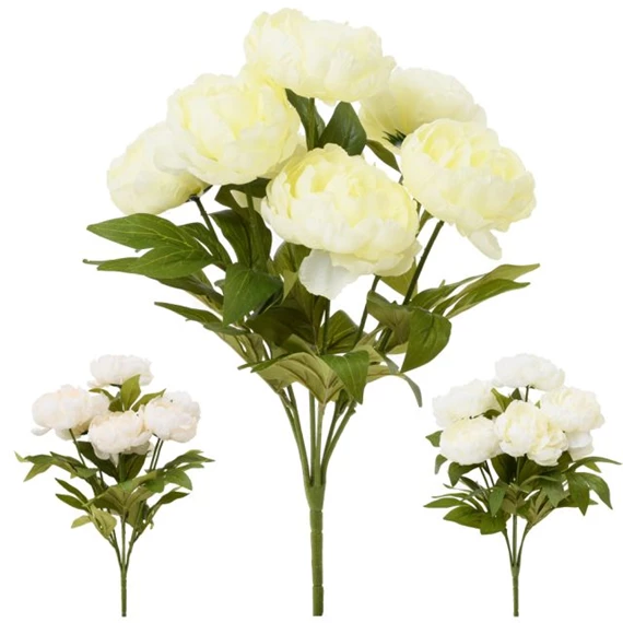 Selyemvirág pünkösdi rózsacsokor 52 cm 3 féle