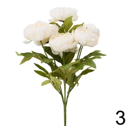 Selyemvirág pünkösdi rózsacsokor 52 cm 3 féle