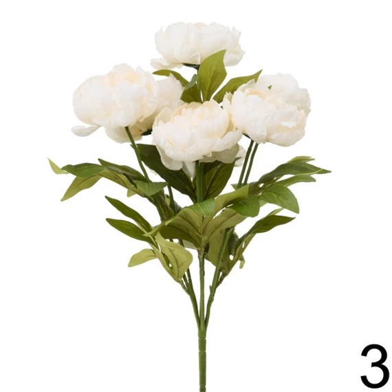 Selyemvirág pünkösdi rózsacsokor 52 cm 3 féle
