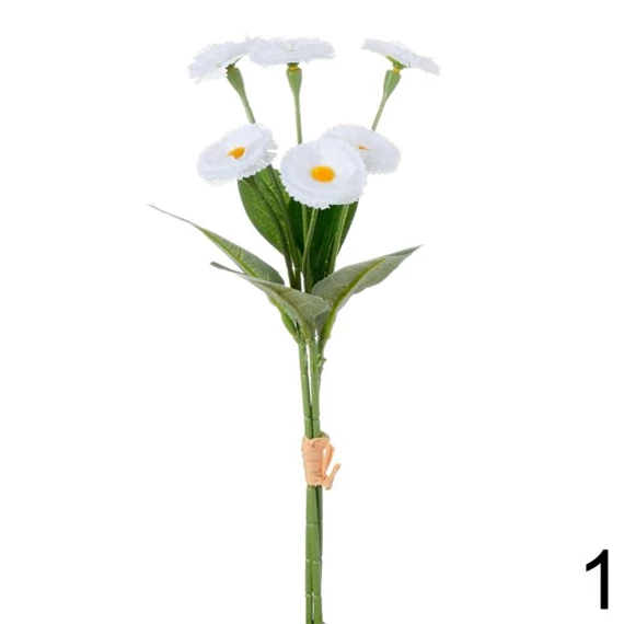 Selyemvirág százszorszép csokor 31 cm 3 féle