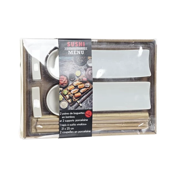 Sushi szett 28,5x19,5x3,3 cm S/9