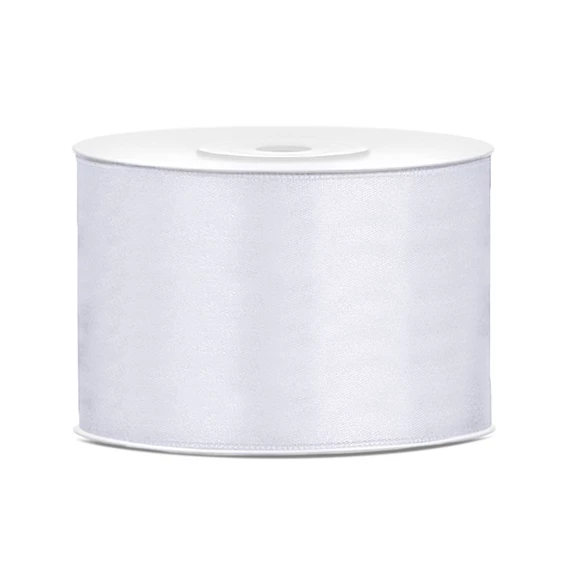 Szalag szatén fehér 50 mm x 25 m