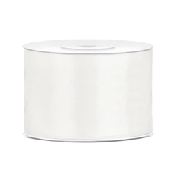 Szalag szatén világos krém 50 mm x 25 m