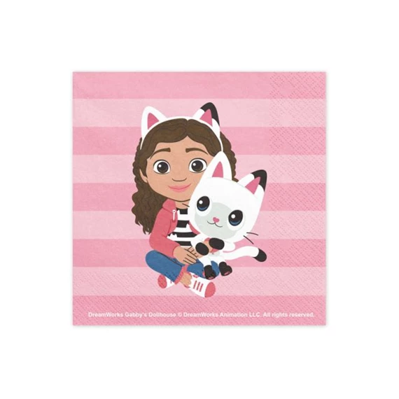 Szalvéta Gabby babaháza, 33 x 33 cm, mix S/20